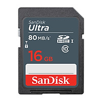 Thẻ nhớ SDHC SanDisk Ultra, SDUNS 16GB 80MB/s SDSDUNS-016G-GN3IN - Hàng Chính Hãng