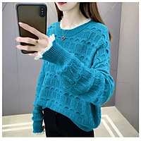 Áo len nữ dài tay phối ren đẹp nhiều màu Dv27