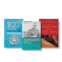 Combo 3 cuốn sách Bài học thành công đắt giá từ Napoleon Hill + Để TC trong cuộc sống + 100 cách giao tiếp cần học hỏi trong cuộc đời