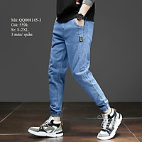 Quần jeans nam thiết kế đẹp King168 , quần nam vải jean thời trang L04