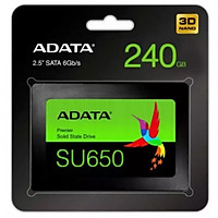 Ổ cứng SSD ADATA Ultimate SU650 Sata III 3D-NAND 2.5 inch 240GB - Hàng Chính Hãng
