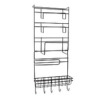 Heavy-duty Kitchen Rack Detachable Refrigerator Hanging Storage Rack Organizer Shelf Space Saver Fridge Side Wall