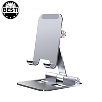 Giá Đỡ Điện Thoại, Máy Tính Bảng, Ipad Chất Liệu Hợp Kim Nhôm Cao Cấp - Điều Chỉnh Góc Độ, Gấp Lại Tiện Lợi Hàng Chính Hãng Besti
