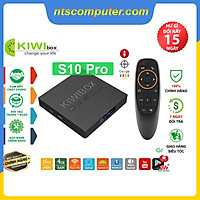 Android TV Box Kiwi S10 Pro có Điều khiển Giọng nói , Ram 4GB /Rom 16GB, Android 10, Cấu hình Cực mạnh - Hàng Chính Hãng
