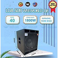 Loa sub điện Q8 + Bass 40 - Hàng chính hãng Weeworld