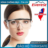 Kính bảo hộ Everest EV105 chống đọng sương, chống bụi, chống trầy xước (trắng trong) - EV105 Clear Anti-fog