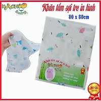 Khăn tắm sợi tre cho bé mềm mịn, thấm hút tốt, kích thước 80x80cm thương hiệu KACHOO, được kiểm định an toàn cho da