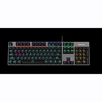 BÀN PHÍM PHILIPS SPK 8404 GS USB LED BẠC (BROWN SWITCH) Bàn phím cơ switch nâu chuyên chơi game Esport - Hàng chính hãng