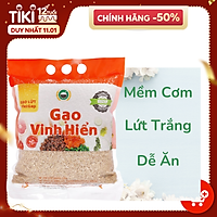 Gạo Lứt VietGAP Vinh Hiển - túi 2KG - dẻo mềm, thơm ngon, đạt chuẩn VietGAP