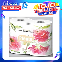 4 Cuộn Giấy vệ sinh cao cấp PLENTY 3 Lớp 280 Tờ/cuộn