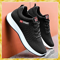 Giày sneaker thể thao đế cao nam thời trang, đế cam su xẻ rãnh chống trơn, mang êm chân
