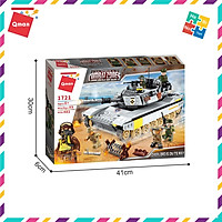 Bộ Đồ Chơi Xếp Hình Thông Minh Lego Quân Sự Qman Xe Tăng Hồng Quân 1721 Cho Trẻ Từ 6 Tuổi 482 Mảnh Ghép 5 Minifigures