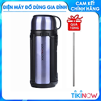 Bình Giữ Nhiệt 1.5 Lít Thép Không Gỉ Lock& Lock LHC1412 - Hàng Chính Hãng - Có Tay Xách Tiện Lợi, Thân Bình Cấu Tạo Nhiều Lớp Giúp Giữ Nóng Và Giữ Lạnh Tốt Kèm Ống Hút Inox 304
