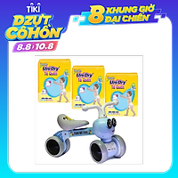 Combo 3 gói tã quần Unidry L54 tặng xe chòi chân con ong phát đèn nhạc VBCare 052