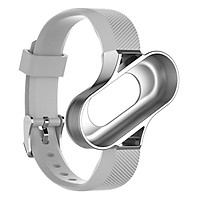 Compatible for Xiaomi Mi Band 3 Replacement Band,Replacement Wristband Smart Bracelet Strap with Metal Frame for Mi Band 3 Watch