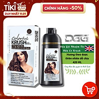 Dầu gội nhuộm tóc hữu cơ Krush Professional Anh Quốc [Chai 420ml - Chính Hãng]