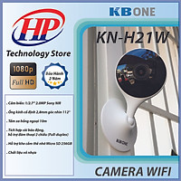 Camera IP WIFI KBONE KN-H21W 2.0 Megapixel, Tích Hợp Còi Báo Động, Đàm Thoại 2 Chiều, Hổ Trợ Thẻ Nhớ Max 256gb -  CHÍNH HÃNG