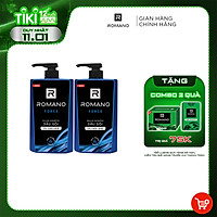 Combo 2 Dầu gội Romano hương nước hoa 650g/chai