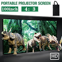 16:9/4:3 100inch Portable Foldable Projector Screen HD Home Theater