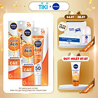 Combo 2 Tinh chất chống nắng Nivea VITAMIN CE Dưỡng da sáng khỏe SPF50 PA+++ (30ml) - 98318