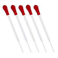 5Pcs Clear Glass Pipette Pipet Dropper for Dispensing Liquids Medicine Dropper School Lab Supplies