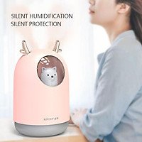 Máy Tạo Độ Ẩm Không Khí Ô Tô Umidificador Siêu Im Lặng Difusor Cổng Usb Humidificador Phụ Kiện Ô Tô Đèn LED Ban Đêm Đèn Máy Lọc Không Khí