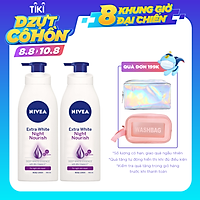 Bộ đôi Sữa Dưỡng Thể Trắng Da Nivea Ban Đêm (400mlx2) - 88126