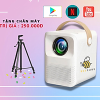 Máy Chiếu Mini BEECUBE Hệ Điều Hành Android + Kết nối Điện thoại + Full HD 1080 - Hàng Chính Hãng