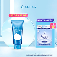 Sữa Rửa Mặt Tạo Bọt Chiết Xuất Tơ Tằm Trắng Senka Perfect Whip 120g - 14839