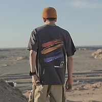 4 Color【M-3XL】Fashion Short Sleeve T-shirt Men Color Bar Printed Graphic Breathable Oversize Student Couple Short T-shirt Couple Wear Unisex Half Sleeve T-shirt Summer New Style