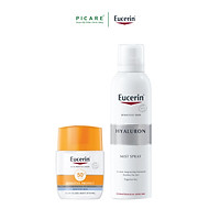 Combo Eucerin Kem Chống Nắng Sun Mattifying Fluid 50+ 50ml Và Xịt Khoáng Dưỡng Ẩm Eucerin 150ml