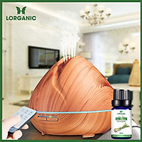 Combo máy khuếch tán/ máy xông tinh dầu Lorganic quả đào FX2059 + tinh dầu sả chanh Lorganic (10ml) LGN0367/ Thích hợp xông phòng diện tích 15-40m2.