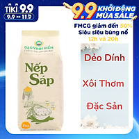 Gạo Nếp Sáp Vinh Hiển túi 1KG (dẻo dính, xôi thơm) Nếp sạch 3 KHÔNG