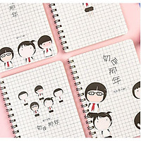 Sổ gáy lò xo A5 phong cách học sinh Nhật Bản 120 trang