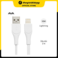 Cáp Light-ning 2 m AVA U-Shape Trắng - Hàng chính hãng