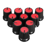10pcs Inner diameter 6mm red / Blue / orange / Grey / Green / White / yellow potentiometer knob cap