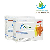 Combo 02 hộp Thực phẩm chức năng Đạm Bổ Tăng Cân Cho Người Gầy Avita, nâng cao thể trạng, tăng cường sức Đề kháng, dùng cho người gầy kém ăn, Trẻ em đang trong giai đoạn phát triển (60 viên/ hộp)