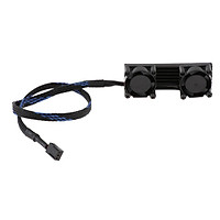 PCIE M.2 SSD 2280 3 Pin Kép Hoạt Động Làm Mát Quạt Tản Nhiệt Tản Nhiệt Vây Nhiệt-Đen