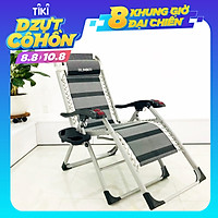 Ghế xếp thư giãn SUMIKA 199 - có lăn tay massage, khung vuông cao cấp, tải trọng 300kg