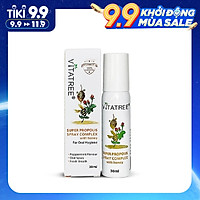 Thực phẩm chức năng: Xịt họng Keo ong đen Vitatree hỗ trợ điều trị và phòng ngừa viêm, đau, rát họng - Vitatree Super Propolis Spray Complex (30 ml)