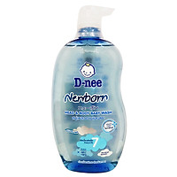 Dung Dịch Tắm Gội Toàn Thân Cho Bé Dưới 3 Tuổi D-nee - Chai 800ml (Xanh)