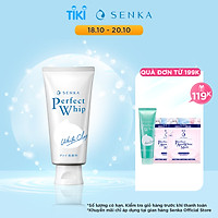 Sữa Rửa Mặt Tạo Bọt Chiết Xuất Đất Sét Trắng Senka Perfect White Clay New 14840 (120g)