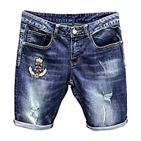 QUẦN SHORT JEAN NAM CHẤT BÒ CO GIÃN MẪU MỚI SIÊU HOT THỜI TRANG CAO CẤP QJ0016