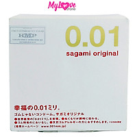 Bao cao su Sagami Original Siêu Mỏng 0,01 mm Hộp 1 Chiếc Nhật Bản