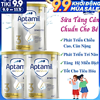 Sữa Tăng Cân Cho Bé Aptamil Profutura Synbiotic 3 NK Úc Giàu Dưỡng Chất Gồm Các Nhóm Vitamin, Khoáng Chất, Omega-3, Men Vi Sinh Giúp Bé Phát Triển Chiều Cao, Cân Nặng, Trí Não, Hỗ Trợ Tiêu Hóa Tốt, Tăng Chức Năng Hệ Miễn Dịch – 3 Hộp x 900g