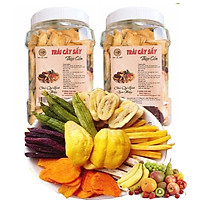 TRÁI CÂY SẤY THẬP CẨM HÀNG LOẠI 1 NGUYÊN CÁNH GIÒN TAN TLP - COMBO 2 HŨ 800G