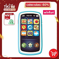 Đồ chơi điện thoại thông minh cho bé, hiệu ứng âm thanh vui nhộn, có thể ghi âm Winfun 0740 - Hàng chính hãng