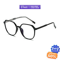 Gọng kính cận nam nữ Elmee mắt lục giác nhựa dẻo kiểu dáng thời trang cá tính nhiều màu R30065