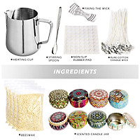 Practical DIY Candle Making Kit Candles Craft Tool Set Pouring Pot Wicks Wax Kit DIY gifts