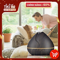 Máy xông tinh dầu, máy khếch tán tinh dầu mẫu mới công nghệ hiện đại 2021 mã máy DK-BS NEW - Hình Búp sen - Hàng nhập khẩu